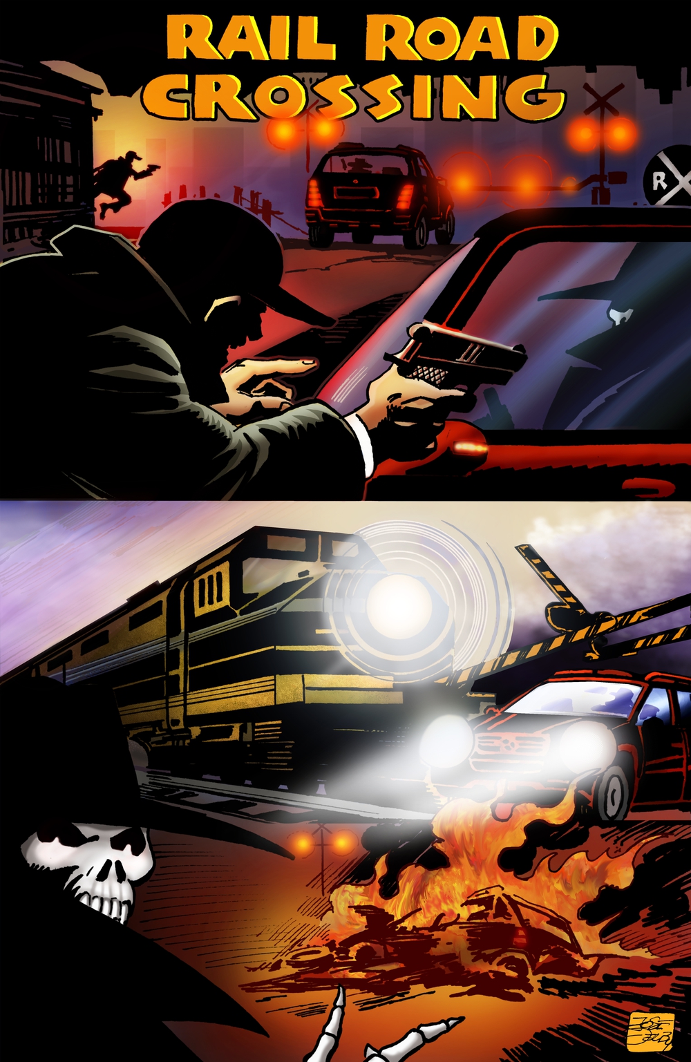 Jose Delbo - Makersplace v2 - Rail Road Crossing - Comic Edition - NFT # 67922