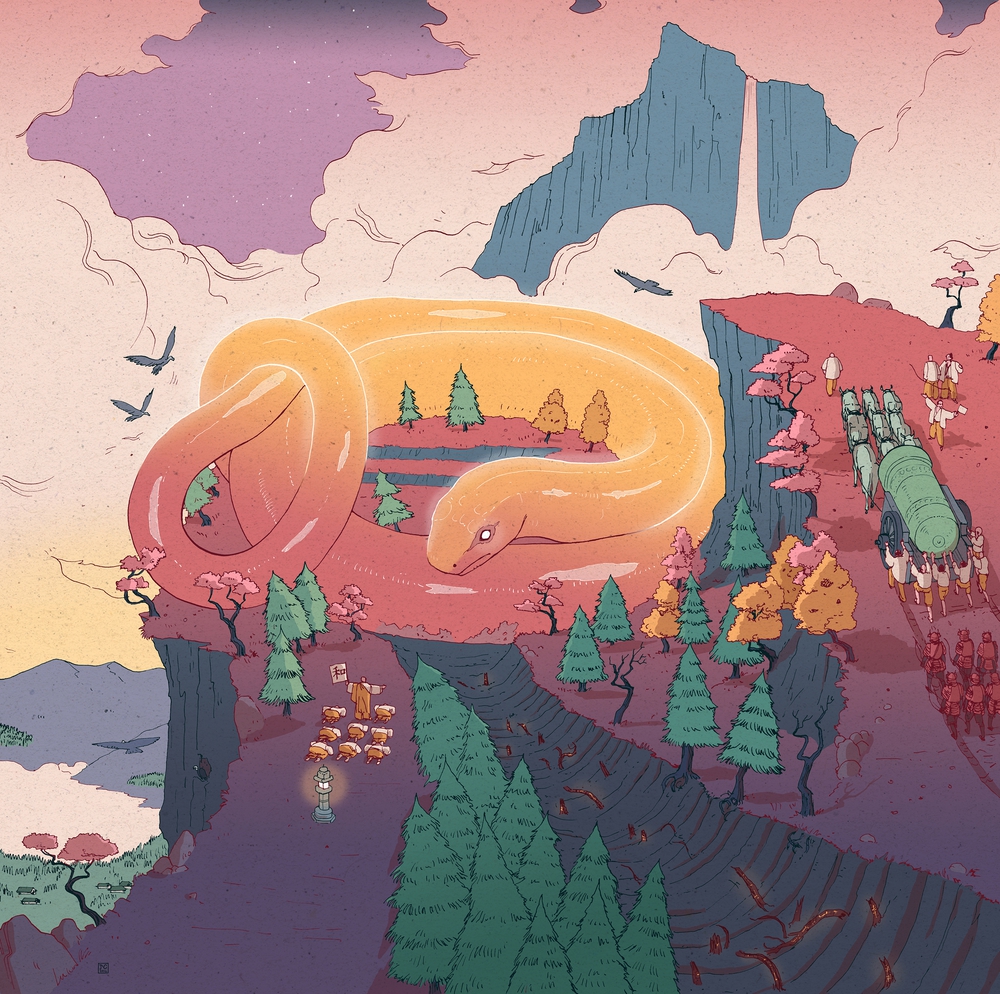 The creature of the mountain