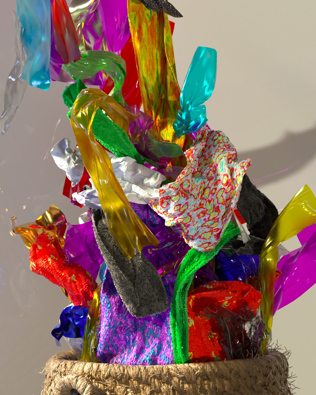 Mary Poppins Wicker Basket